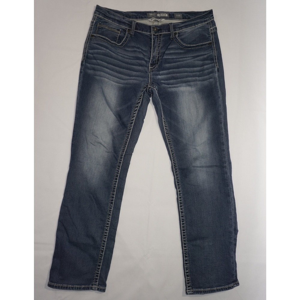 BKE 33R Derek Straight Leg Blue Denim Jeans